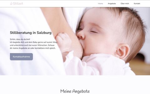 Homepage der Website